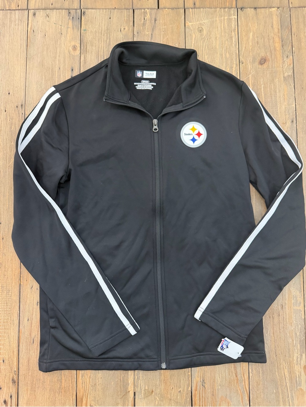 NFL official team apparel NWT Steelers full zip small jacket athletic sports